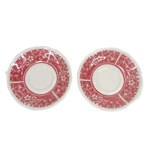 Syracuse China Strawberry Hill Cup Saucer Set of 2 Restaurant Ware Vintage USA - Picture 5 of 8